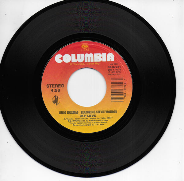 Julio Iglesias ft. Stevie Wonder - My love (Amerikaanse uitgave)
