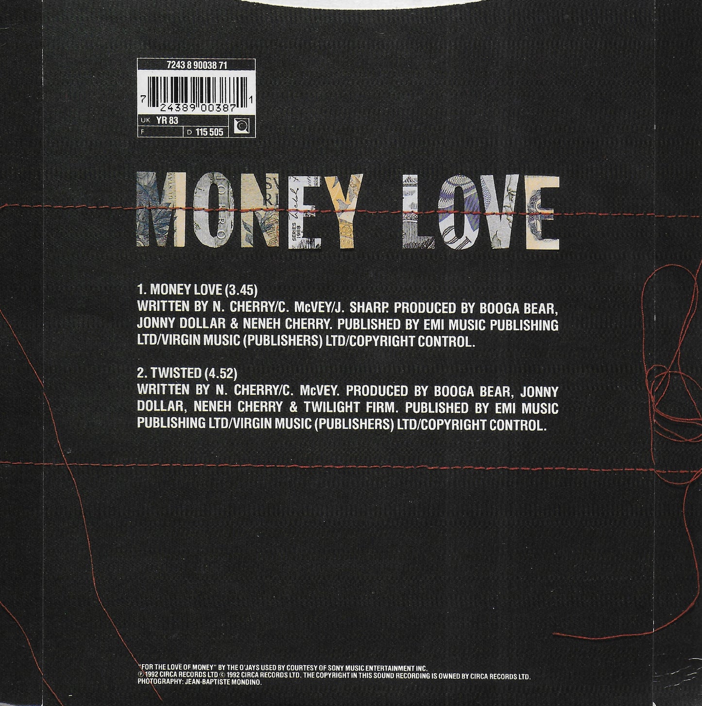 Neneh Cherry - Money love (Engelse uitgave)