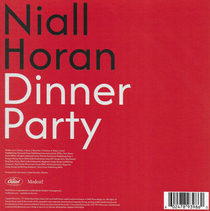Niall Horan - Dinner party (Limited red vinyl)
