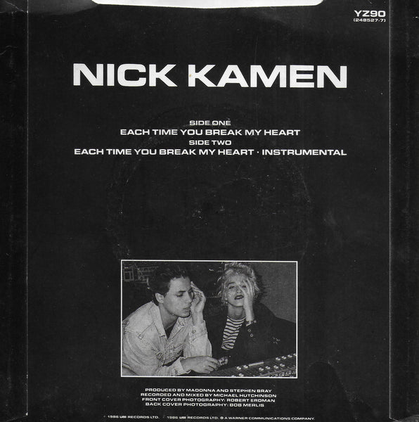 Nick Kamen - Each time you break my heart (Engelse uitgave)