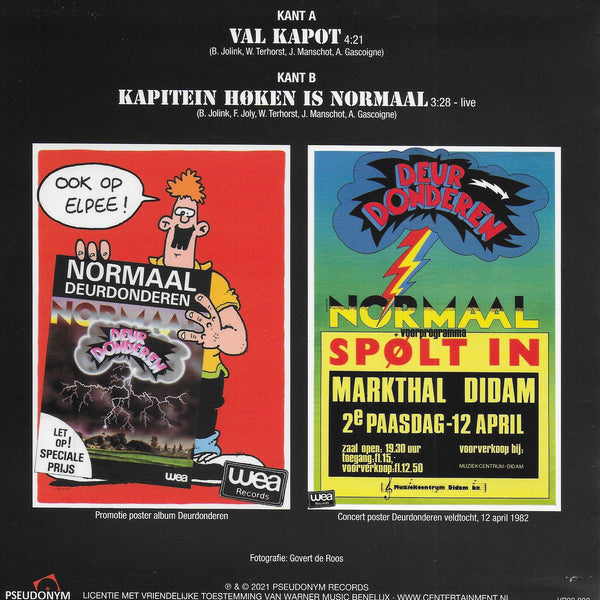 Normaal - Val kapot / Kapitein Høken is normaal (live) (Limited edition, magenta vinyl)