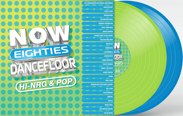 Various - Now Eighties Dancefloor Hi-NRG & Pop (Blue & green vinyl) (2LP)