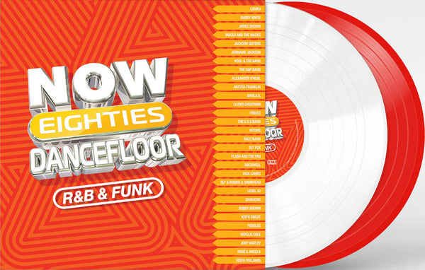 Various - Now Eighties Dancefloor R&B & Funk (Limited red & white vinyl) (2LP)