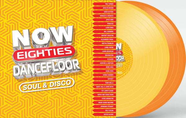 Various - Now Eighties Dancefloor Soul & Disco (Yellow & orange vinyl) (2LP)