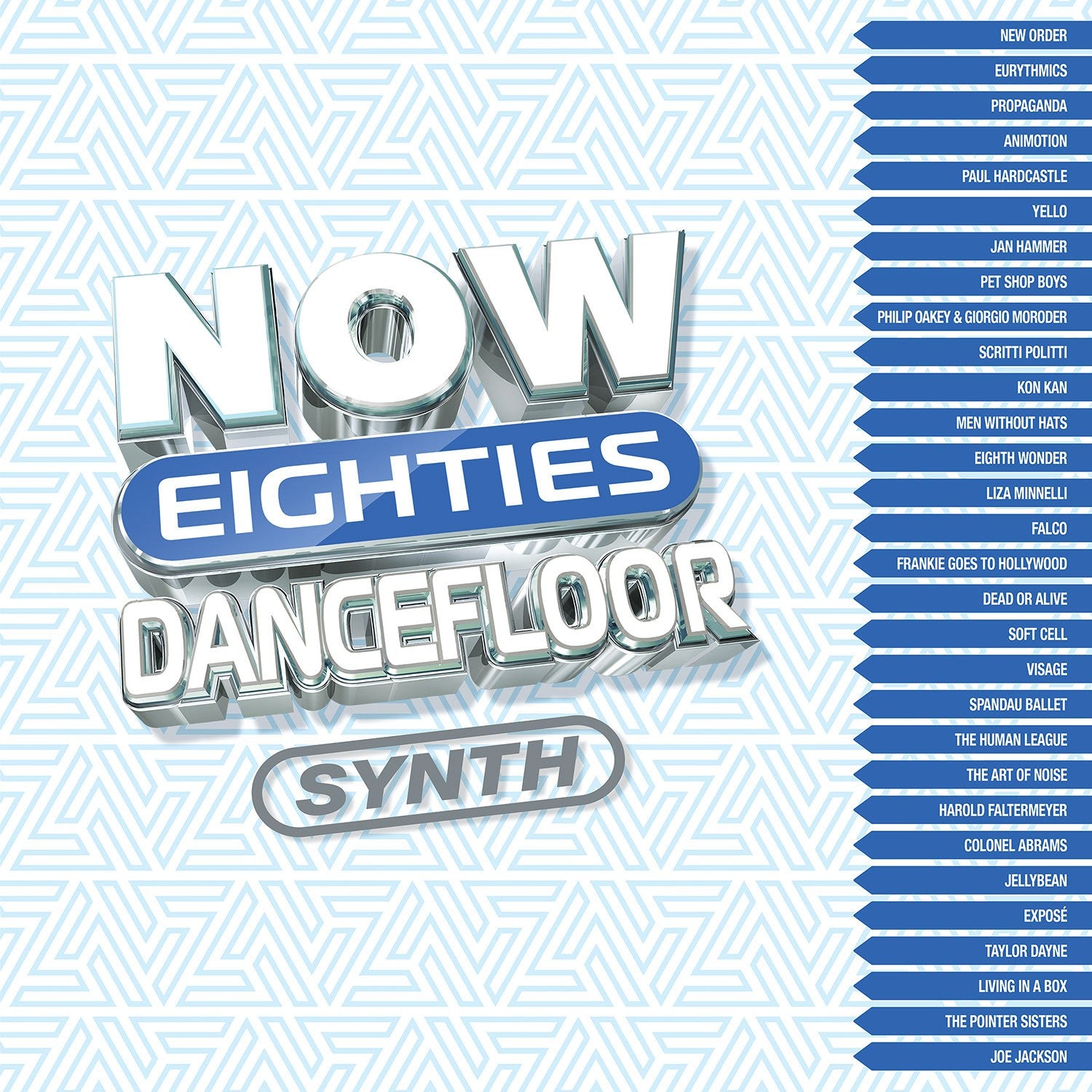 Various - Now Eighties Dancefloor Synth (Blue & white vinyl) (2LP)