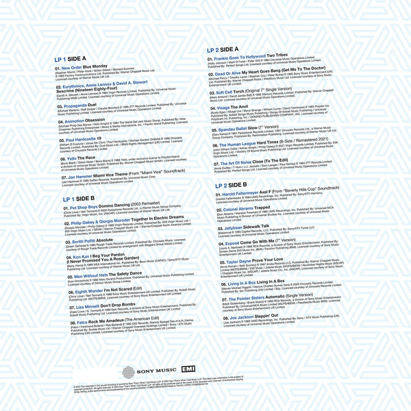 Various - Now Eighties Dancefloor Synth (Blue & white vinyl) (2LP)