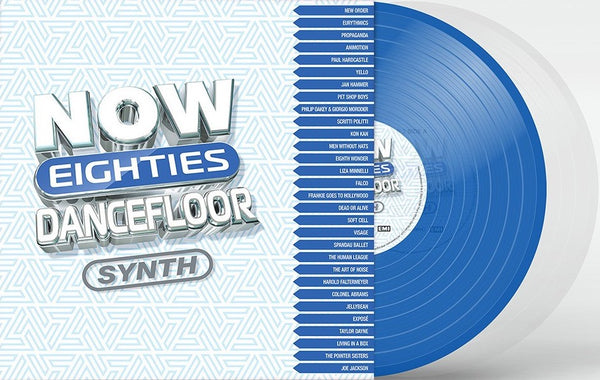 Various - Now Eighties Dancefloor Synth (Blue & white vinyl) (2LP)