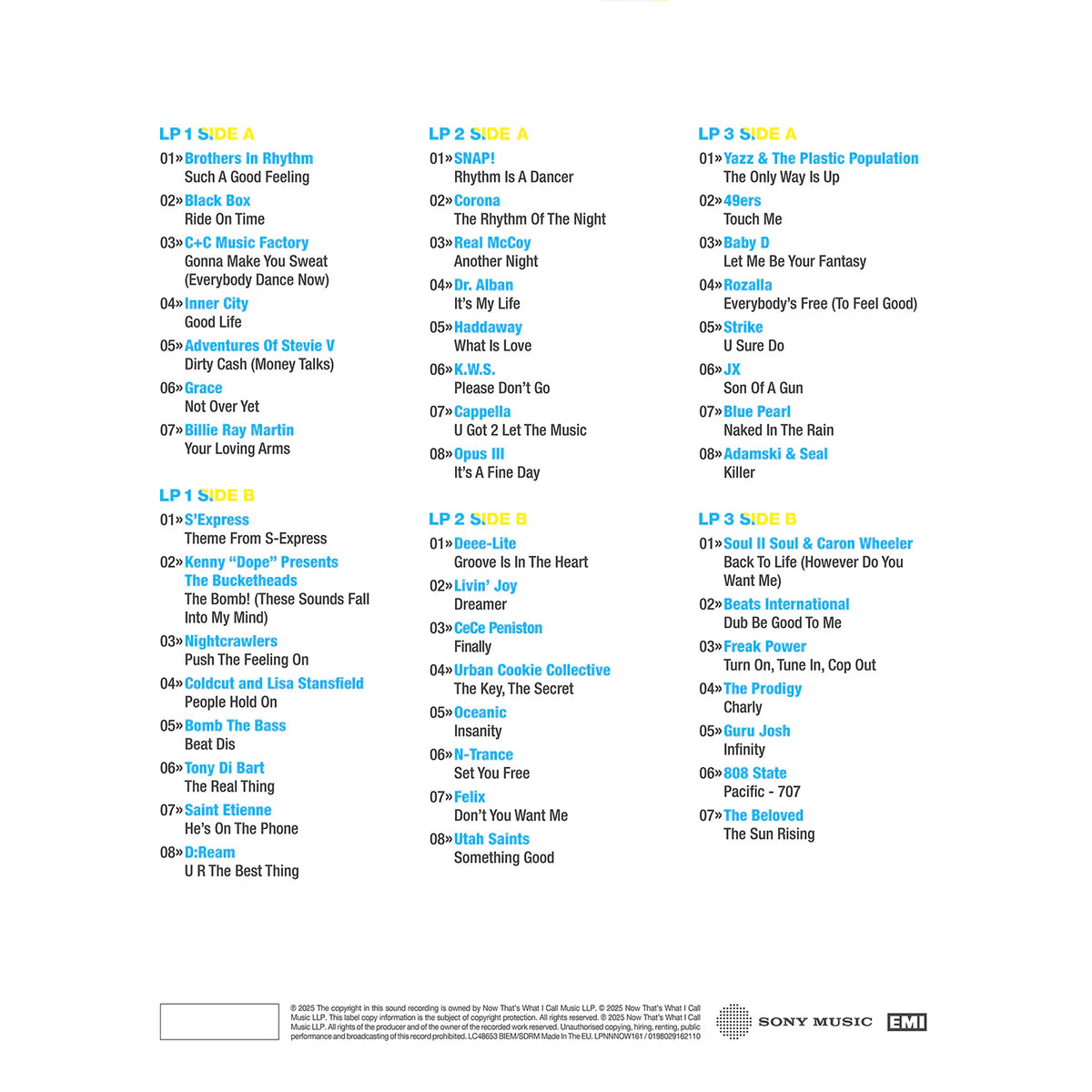Various - Now That's What I Call An Era: Such A Good Feeling 1988-1995 (Blue, white & yellow vinyl) (3LP)