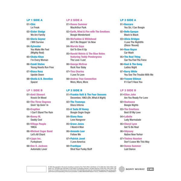 Various - Now That's What I Call An Era: Disco 1973>1980 (Blue, purple & pink vinyl) (3LP)