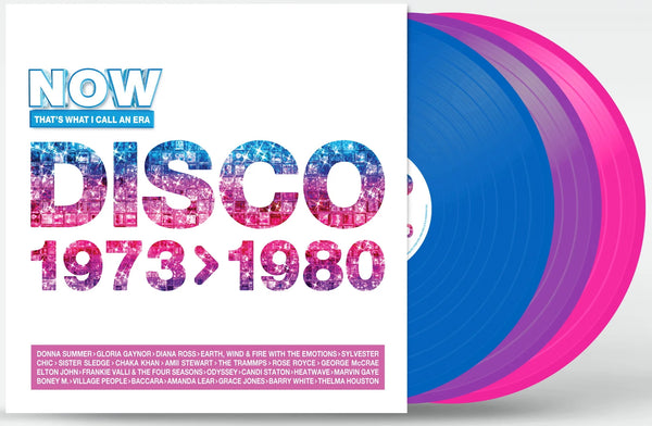 Various - Now That's What I Call An Era: Disco 1973>1980 (Blue, purple & pink vinyl) (3LP)