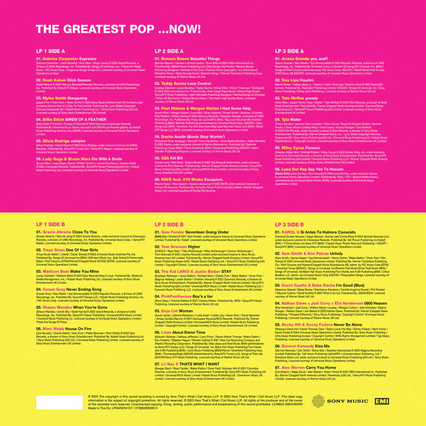 Various - Now That's What I Call Pop! (Yellow, pink & blue vinyl) (3LP)