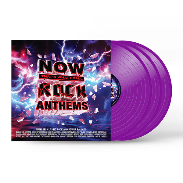 Various - Now That's What I Call Rock Anthems (Limited edition, neon violet vinyl) (3LP)