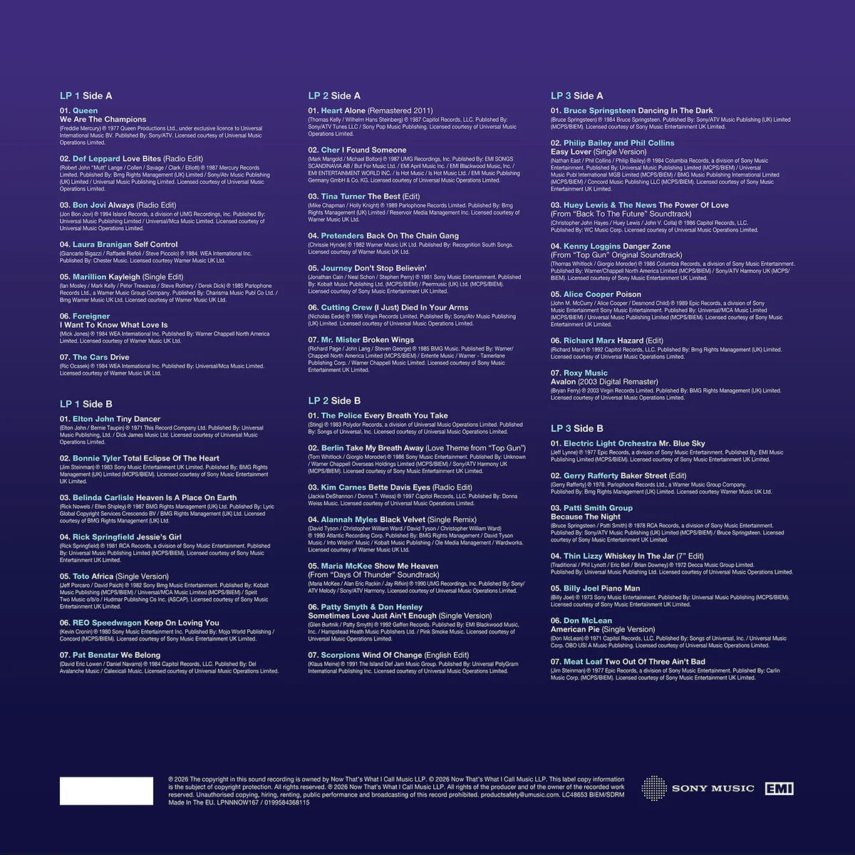 Various - Now That's What I Call Soft Rock & Power Pop Anthems (Limited blue vinyl) (3LP)