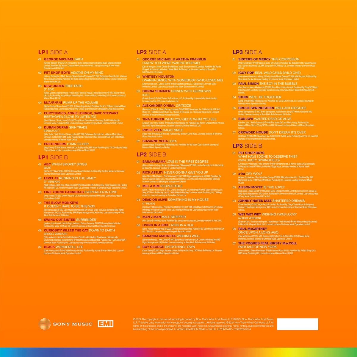 Various - Now Yearbook 1987 (Translucent orange vinyl) (3LP)
