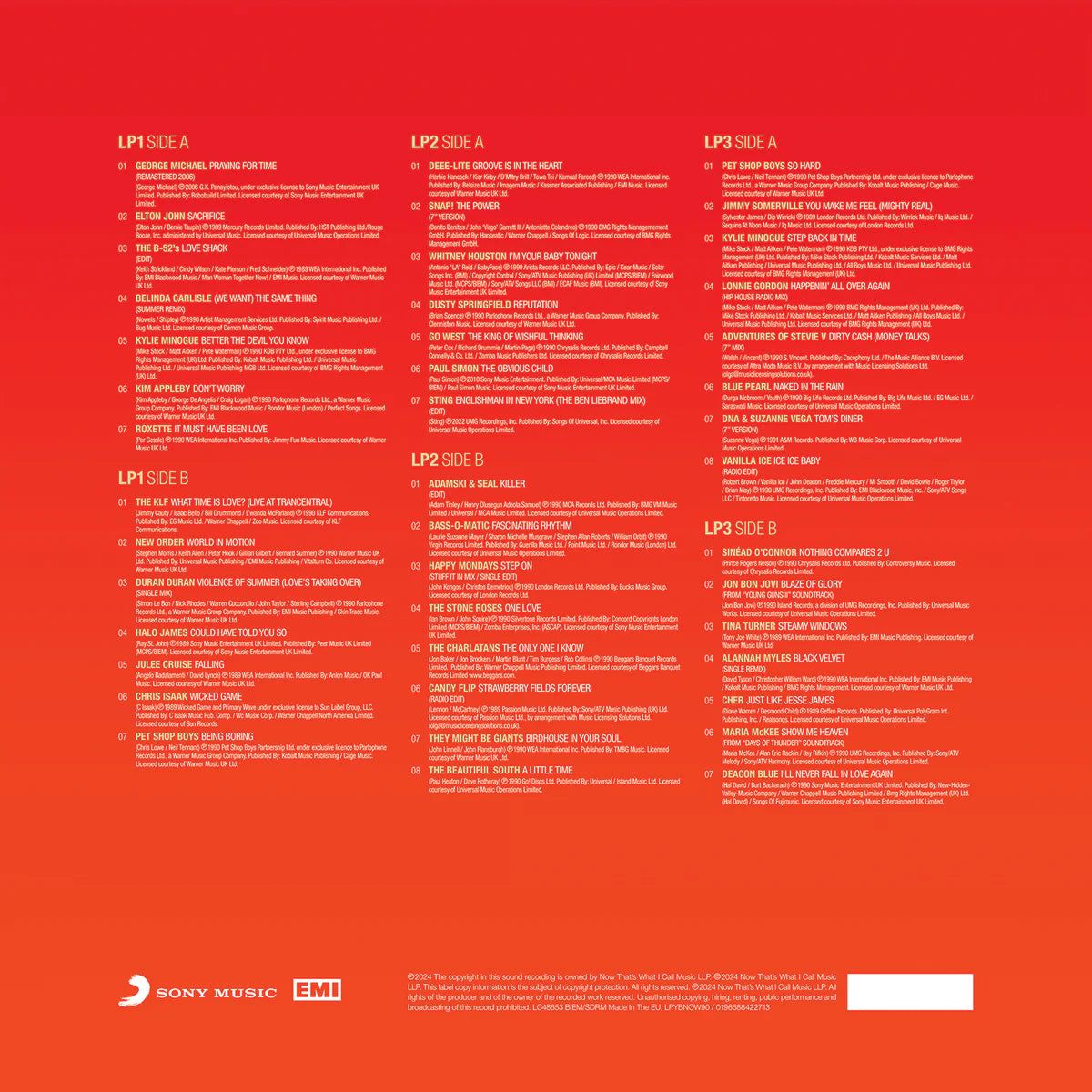 Various - Now Yearbook 1990 (Limited edition, orange vinyl) (3LP)