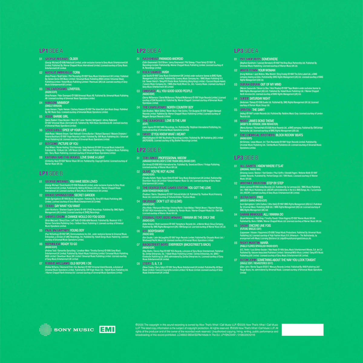 Various - Now Yearbook 1997 (Green vinyl) (3LP)