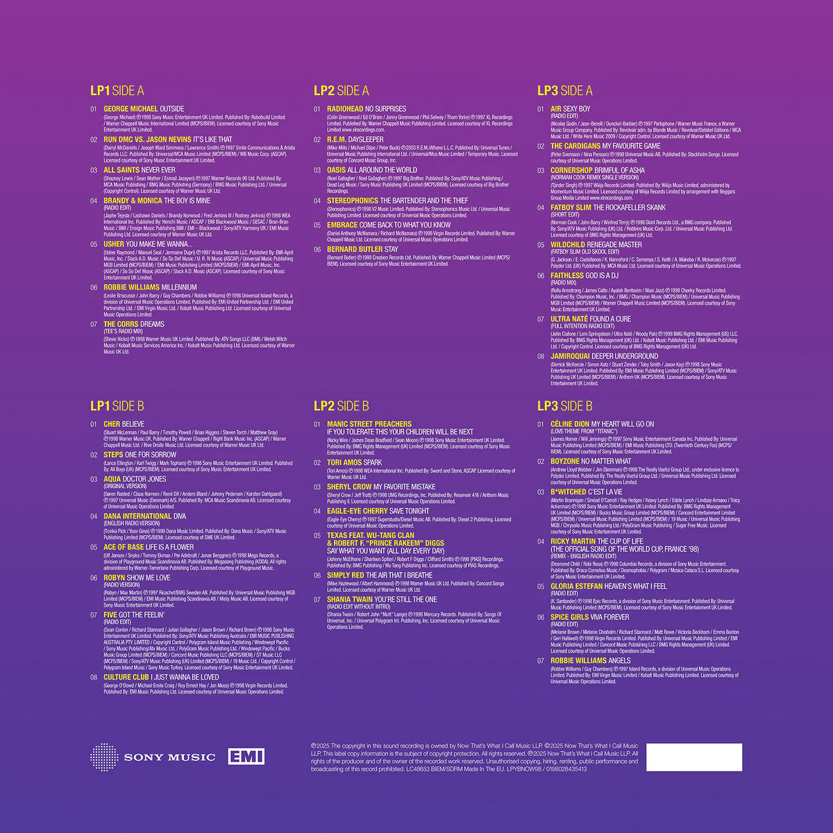 Various - Now Yearbook 1998 (Purple vinyl) (3LP)