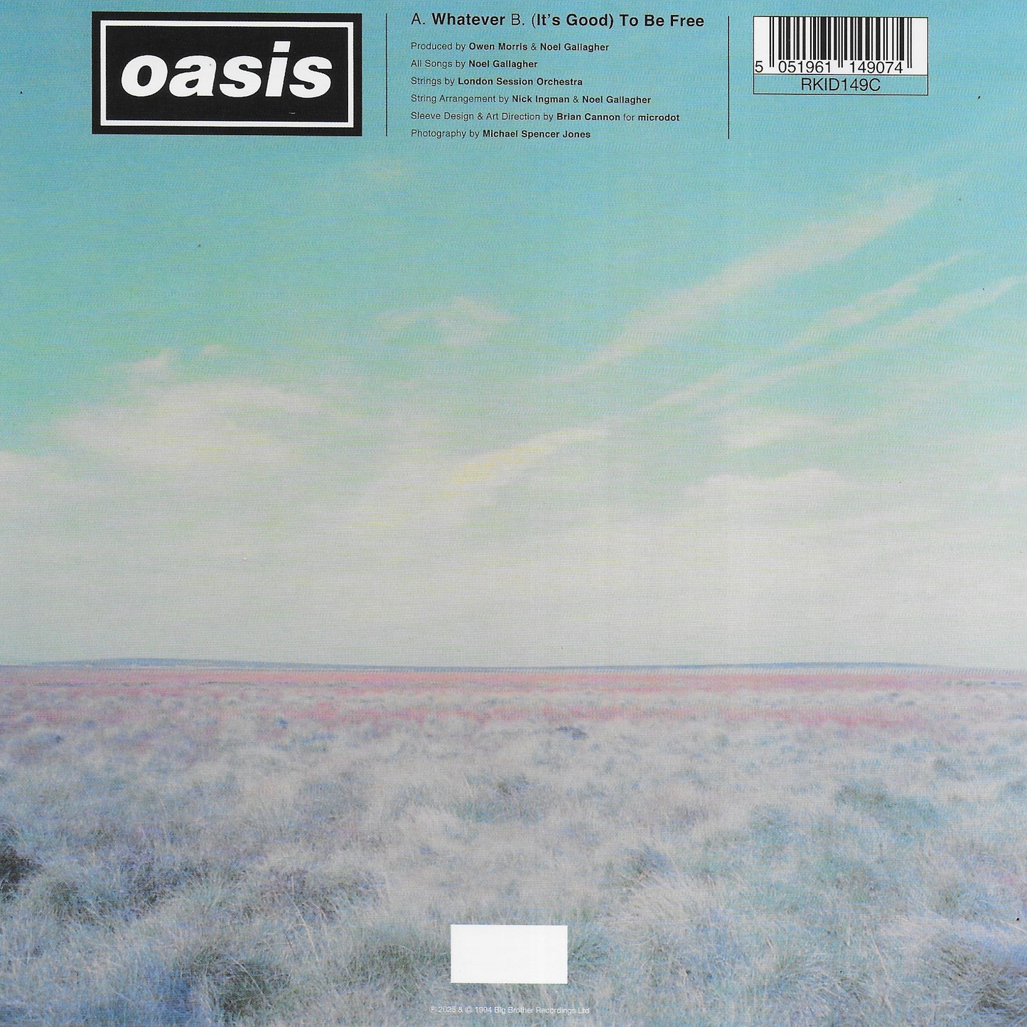 Oasis - Whatever (30th Anniversary, limited pink & blue splatter vinyl)