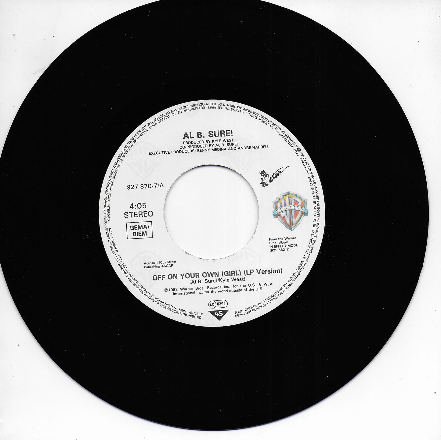 Al B. Sure! - Off on your own (girl)