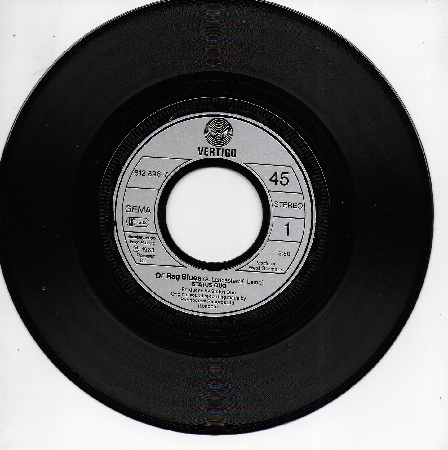 Status Quo - Ol' rag blues (Duitse uitgave)