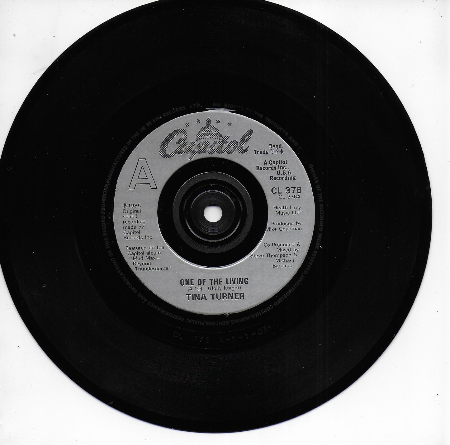 Tina Turner - One of the living (Engelse uitgave)