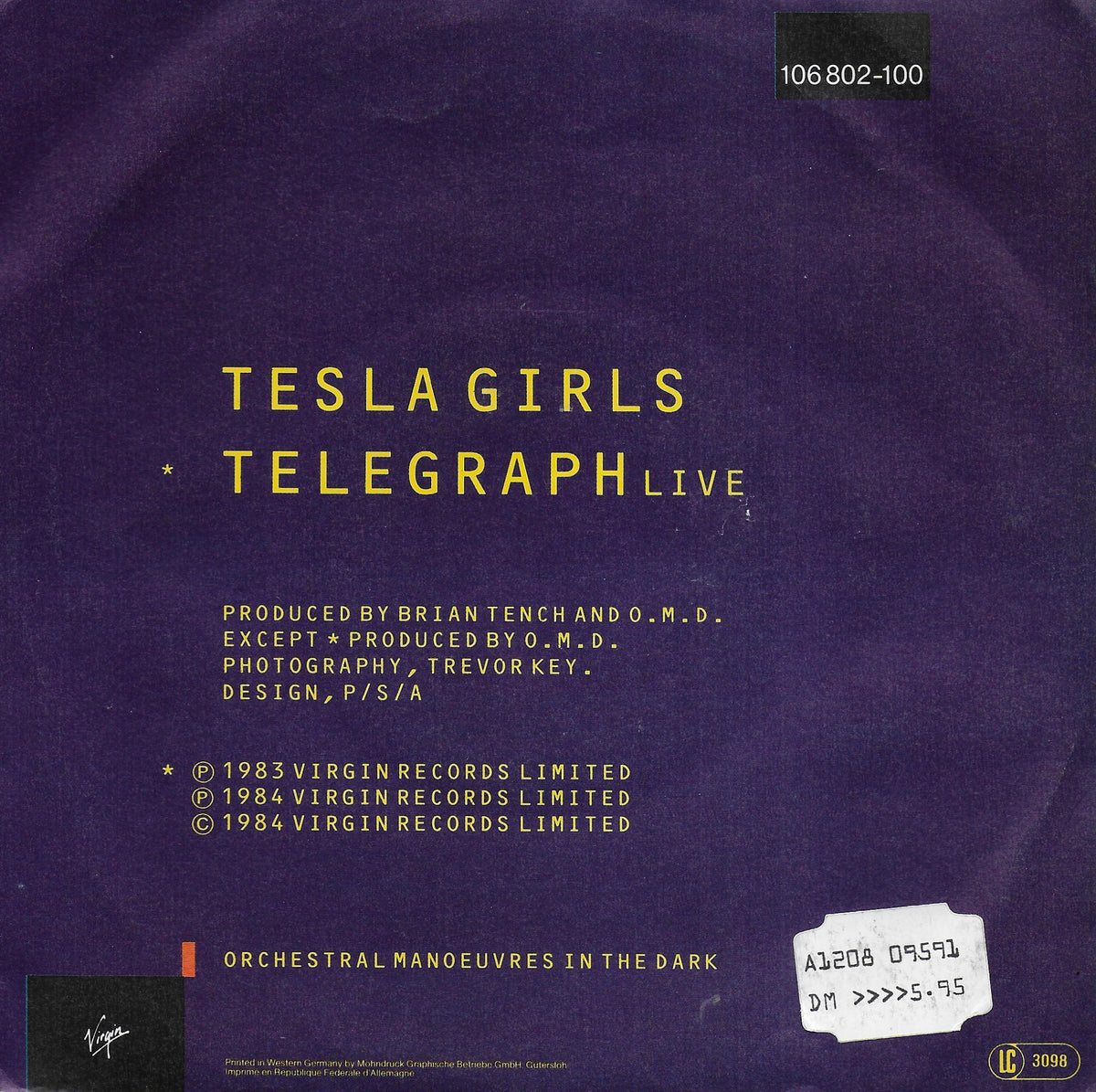 Orchestral Manoeuvres in the Dark (O.M.D.) - Tesla girls