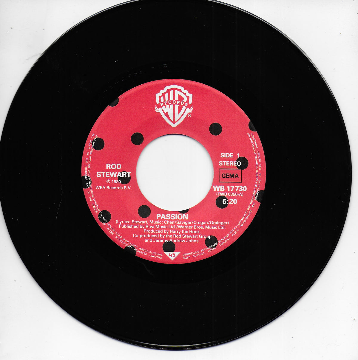 Rod Stewart - Passion (Duitse uitgave)