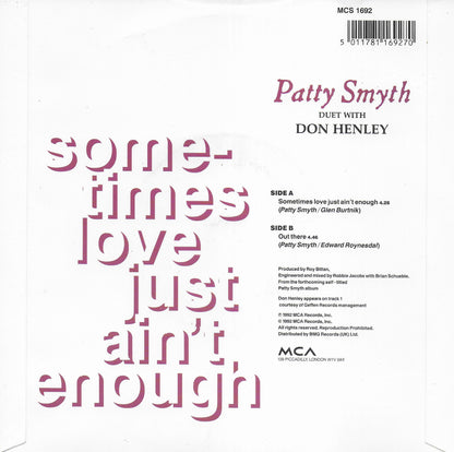 Patty Smyth (duet with Don Henley) - Sometimes love just ain't enough (Engelse uitgave)