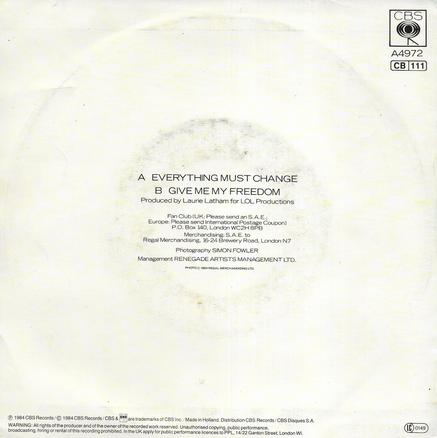 Paul Young - Everything must change