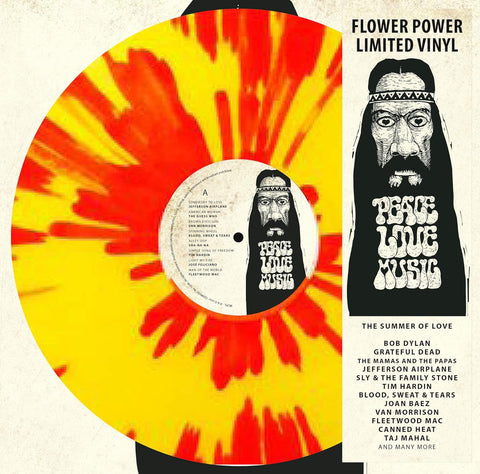 Various - Peace Love Music (Limited flower power vinyl) (LP)