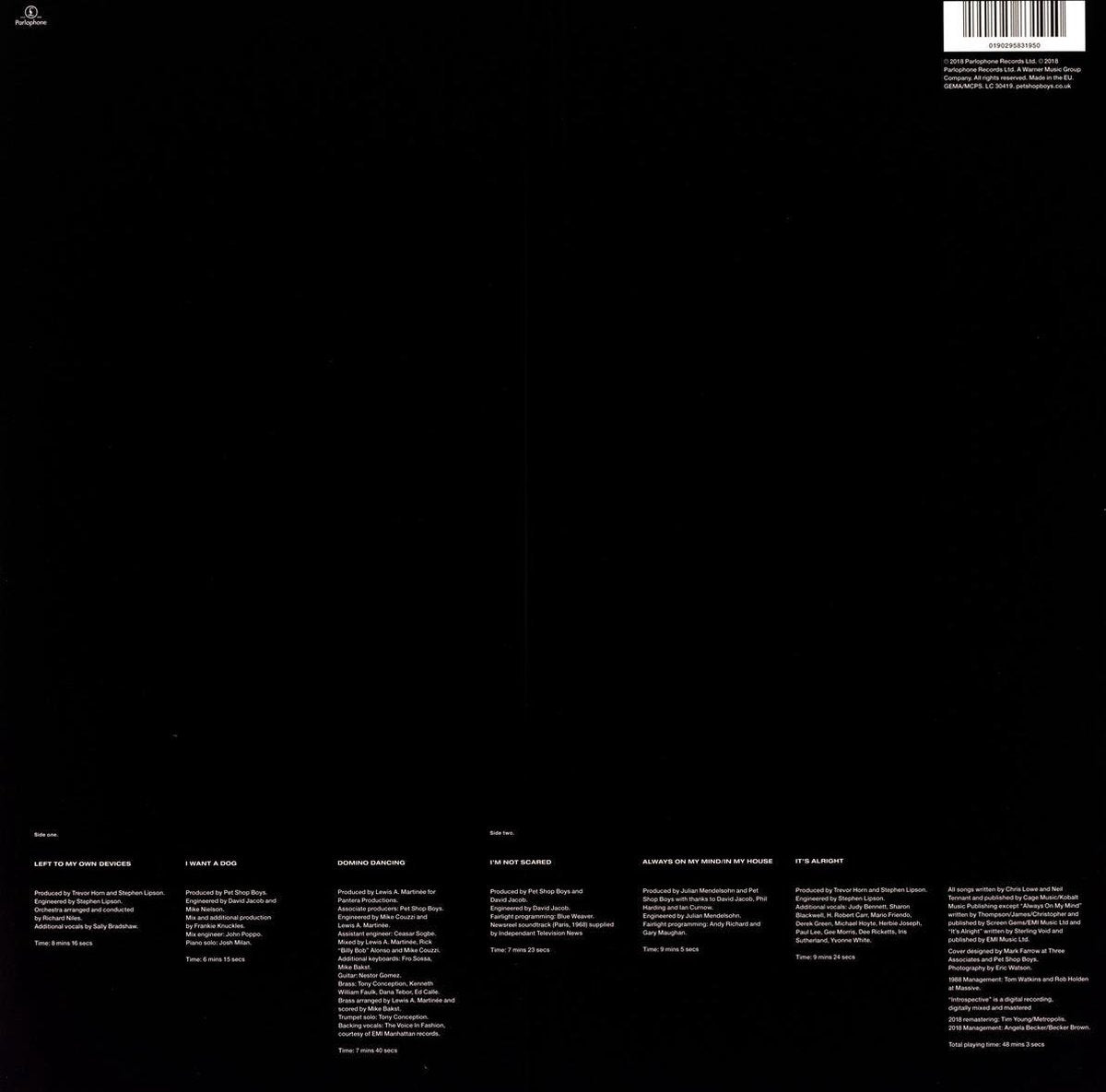 Pet Shop Boys - Introspective (LP)
