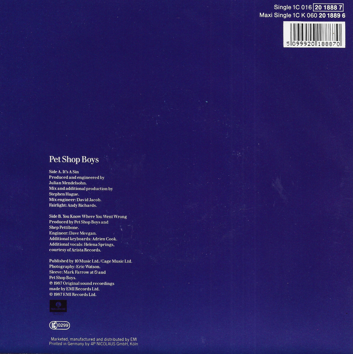 Pet Shop Boys - It's a sin