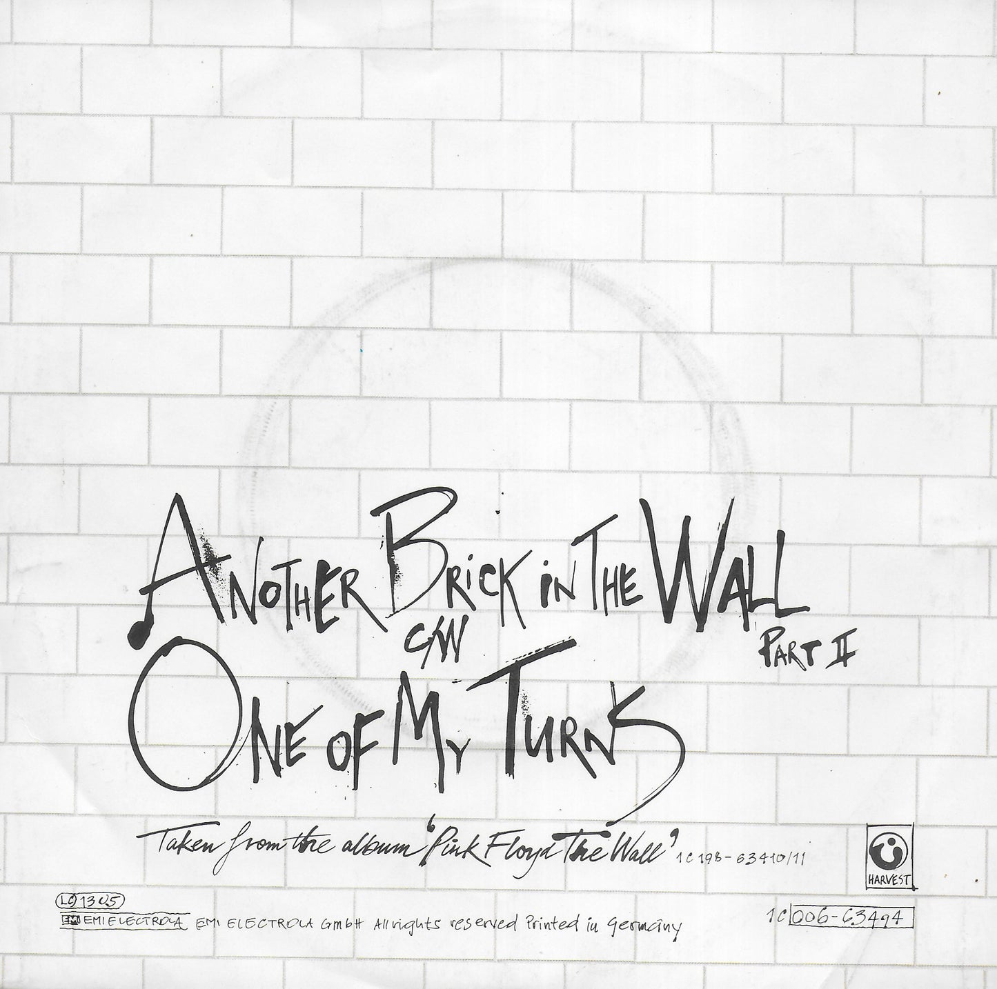 Pink Floyd - Another brick in the wall (part II) (Duitse uitgave)
