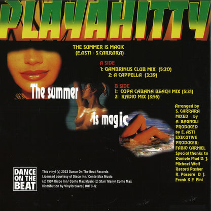 Playahitty - The summer is magic (Yellow vinyl) (12" Maxi Single)