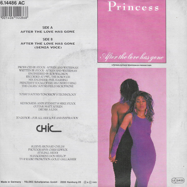 Princess - After the love has gone (Duitse uitgave)