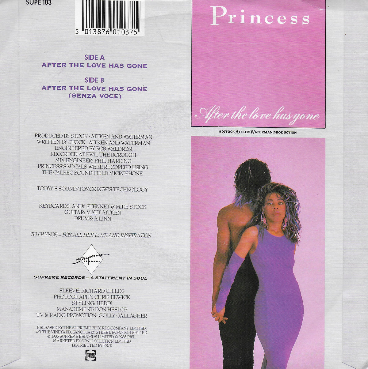 Princess - After the love has gone (Engelse uitgave)