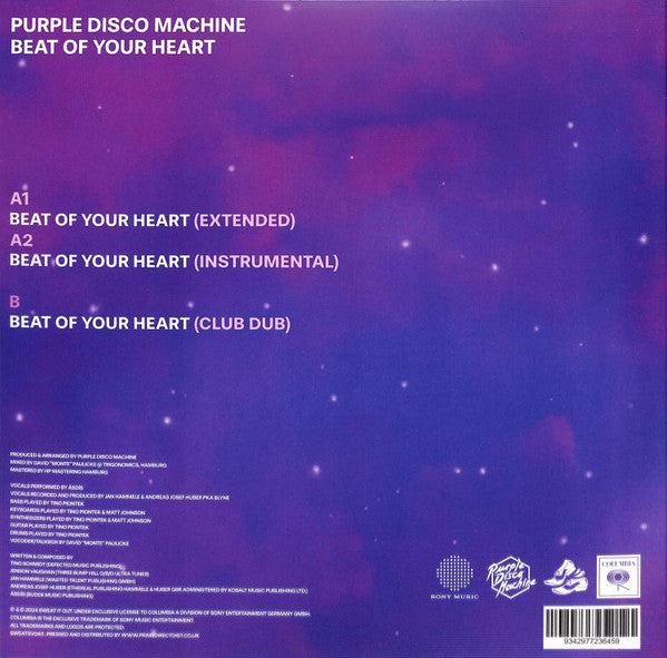 Purple Disco Machine - Beat of your heart (12" Maxi Single)