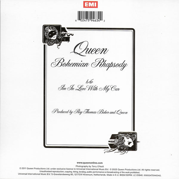 Queen - Bohemian Rhapsody (50th Anniversary edition, transparent blue vinyl)