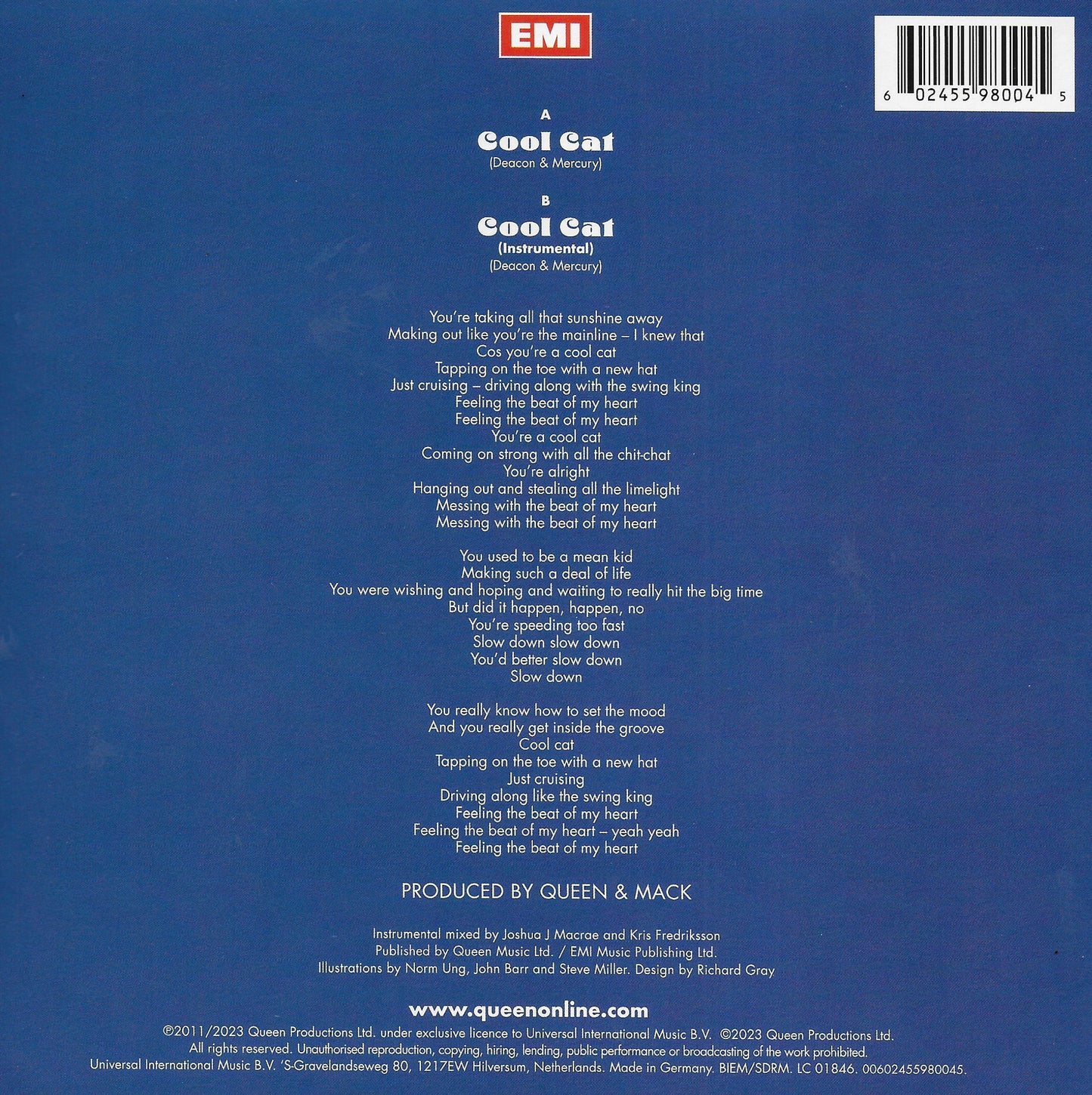 Queen - Cool cat (RSD 2024, limited pink vinyl)