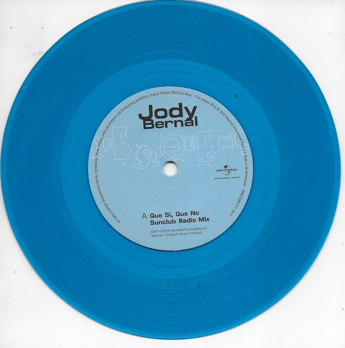 Jody Bernal - Que si que no (Blue vinyl)