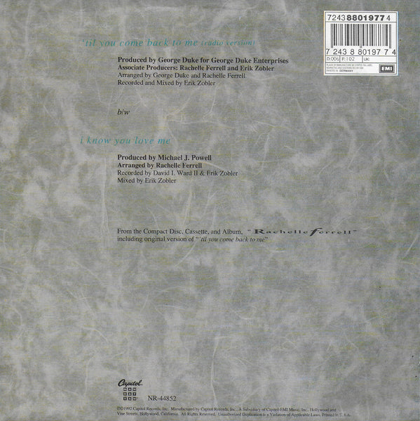 Rachelle Ferrell - 'Til you come back to me