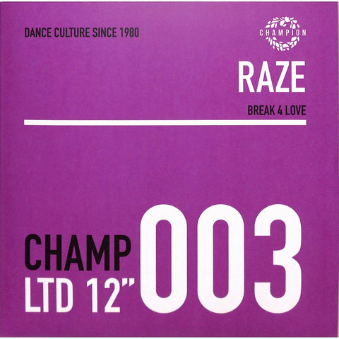 Raze - Break 4 love (12" Maxi Single)