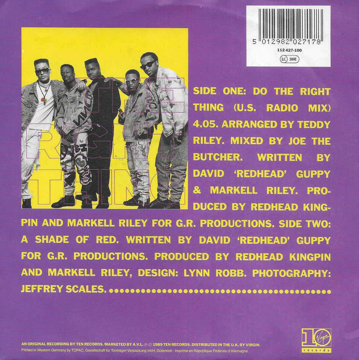 Redhead Kingpin and the F.B.I. - Do the right thing (U.S. Radio Mix)