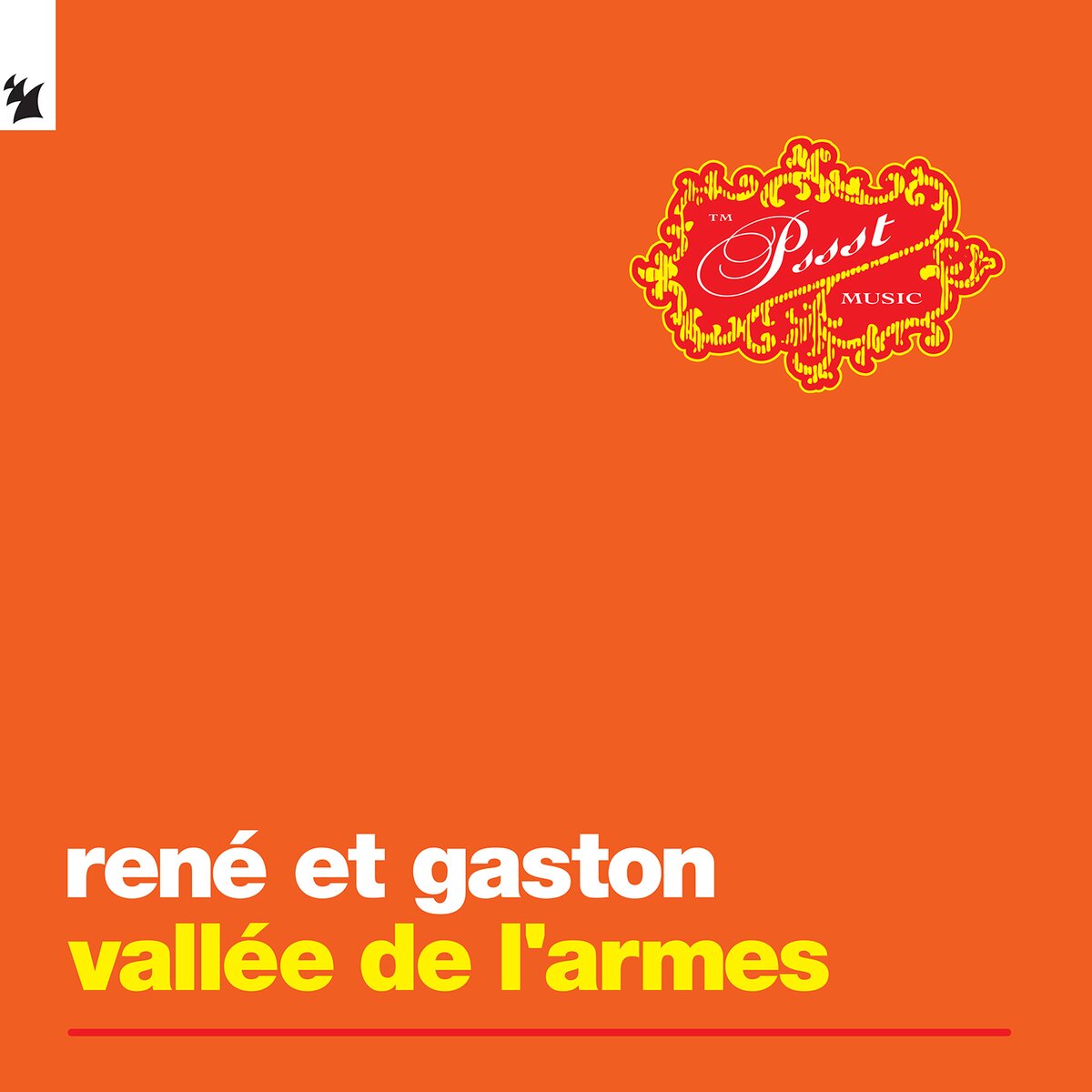 René et Gaston - Vallée de l'armes (Limited orange vinyl) (12" Maxi Single)