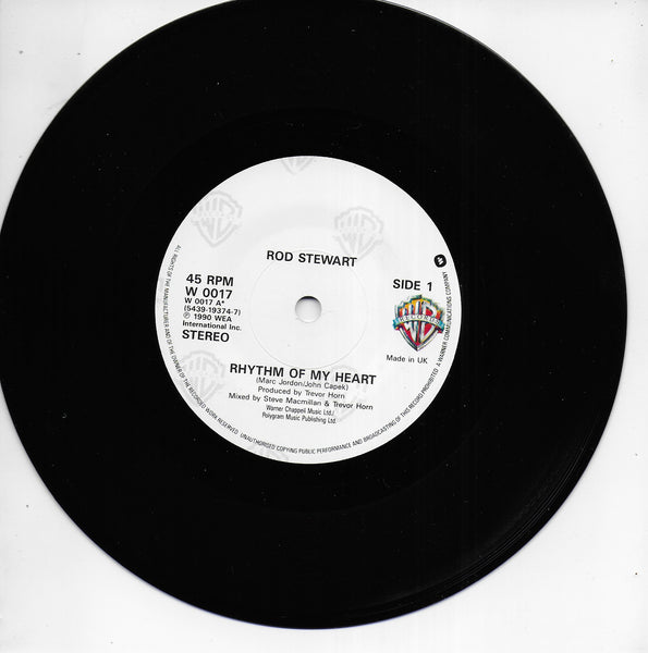 Rod Stewart - Rhythm of my heart (Engelse uitgave)