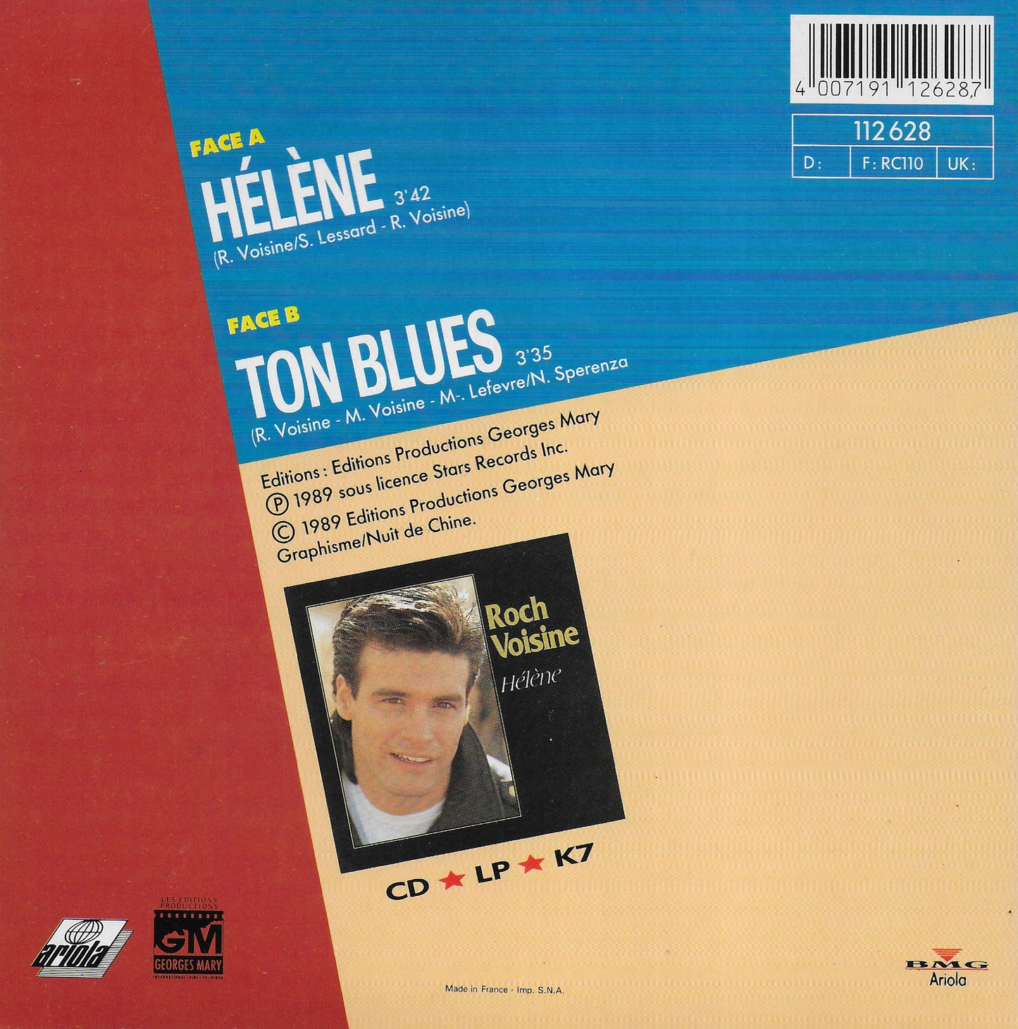 Roch Voisine - Hélene (Franse uitgave)