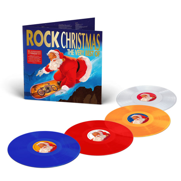 Various - Rock Christmas/The Very Best Of (Limited blue, red, orange & clear vinyl) (4LP)