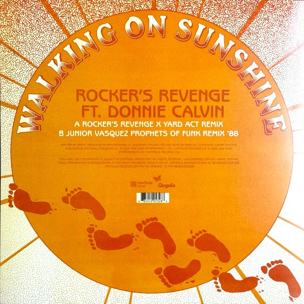 Rocker's Revenge ft. Donnie Calvin - Walking on sunshine (12" Maxi Single)