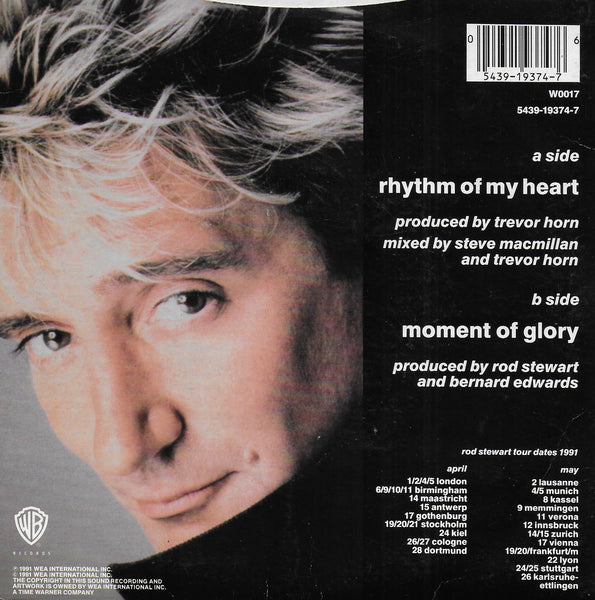 Rod Stewart - Rhythm of my heart (Engelse uitgave)