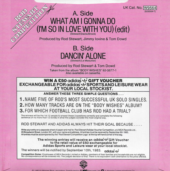 Rod Stewart - What am i gonna do (i'm so in love with you) (Engelse uitgave)
